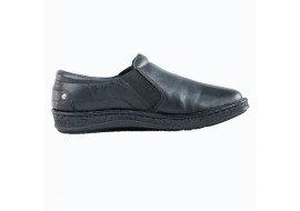 Pantofi dama medicali din piele naturala, ultra confort MED+LINE , BRD274/1N Negru